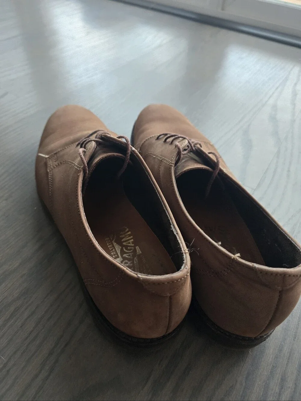 Salvatore Ferragamo suede uppers